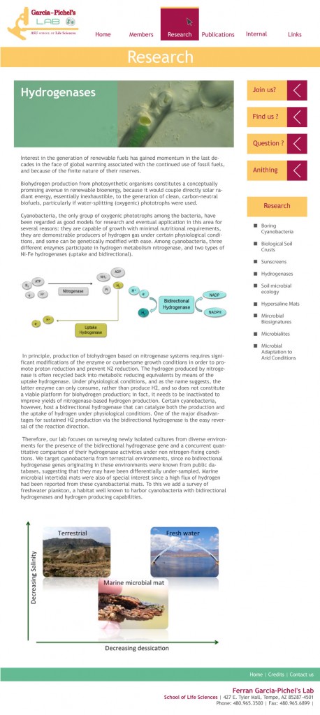 Garcia Pichel's Lab Recherche +